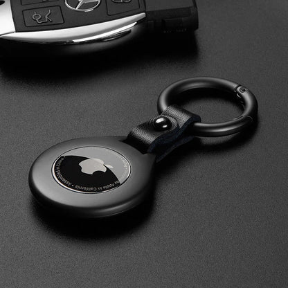 Apple Airtags Schutzhülle Leder Edelstahl Haltbar