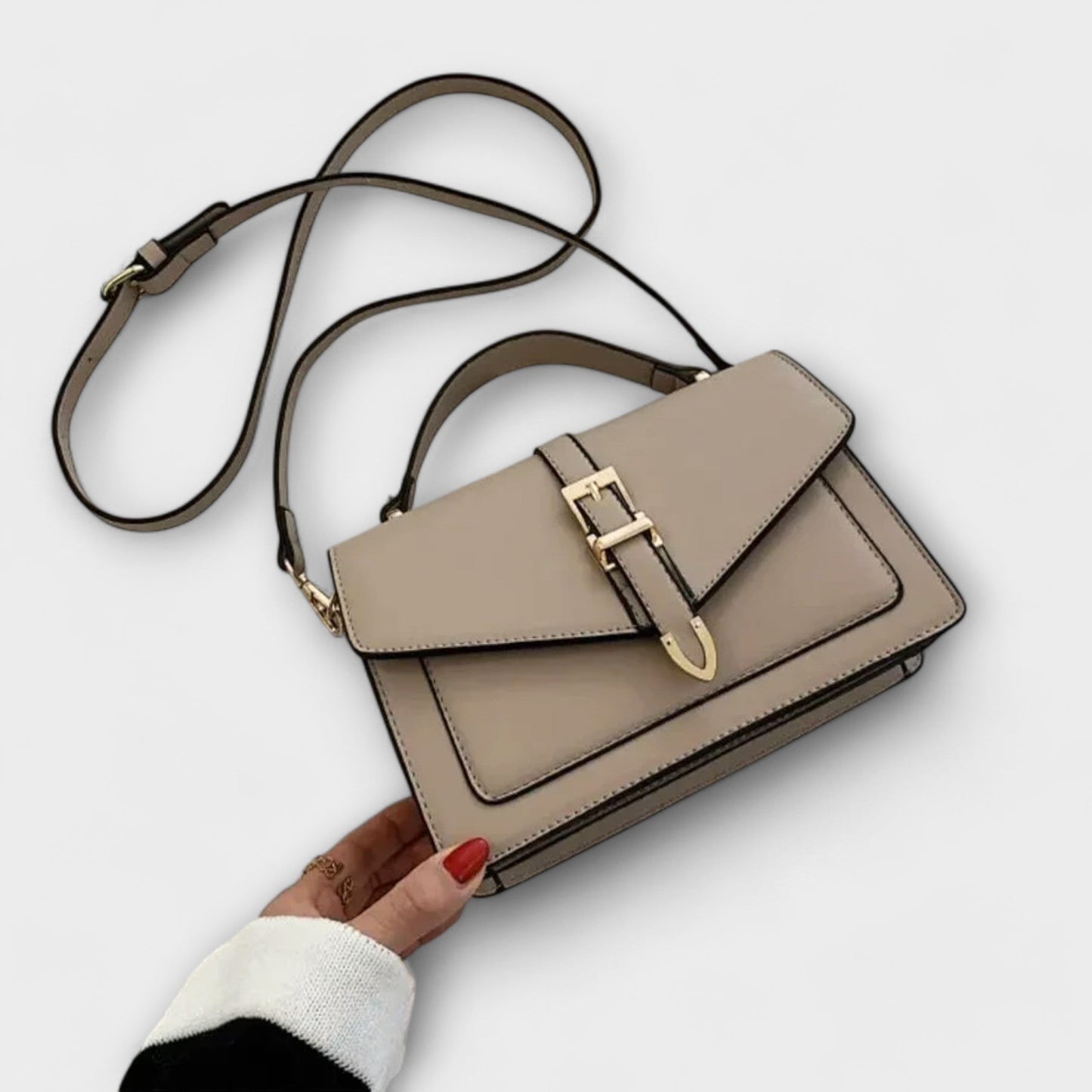 Damen Schultertasche Elegante Leder Struktur - BerlinGlamour