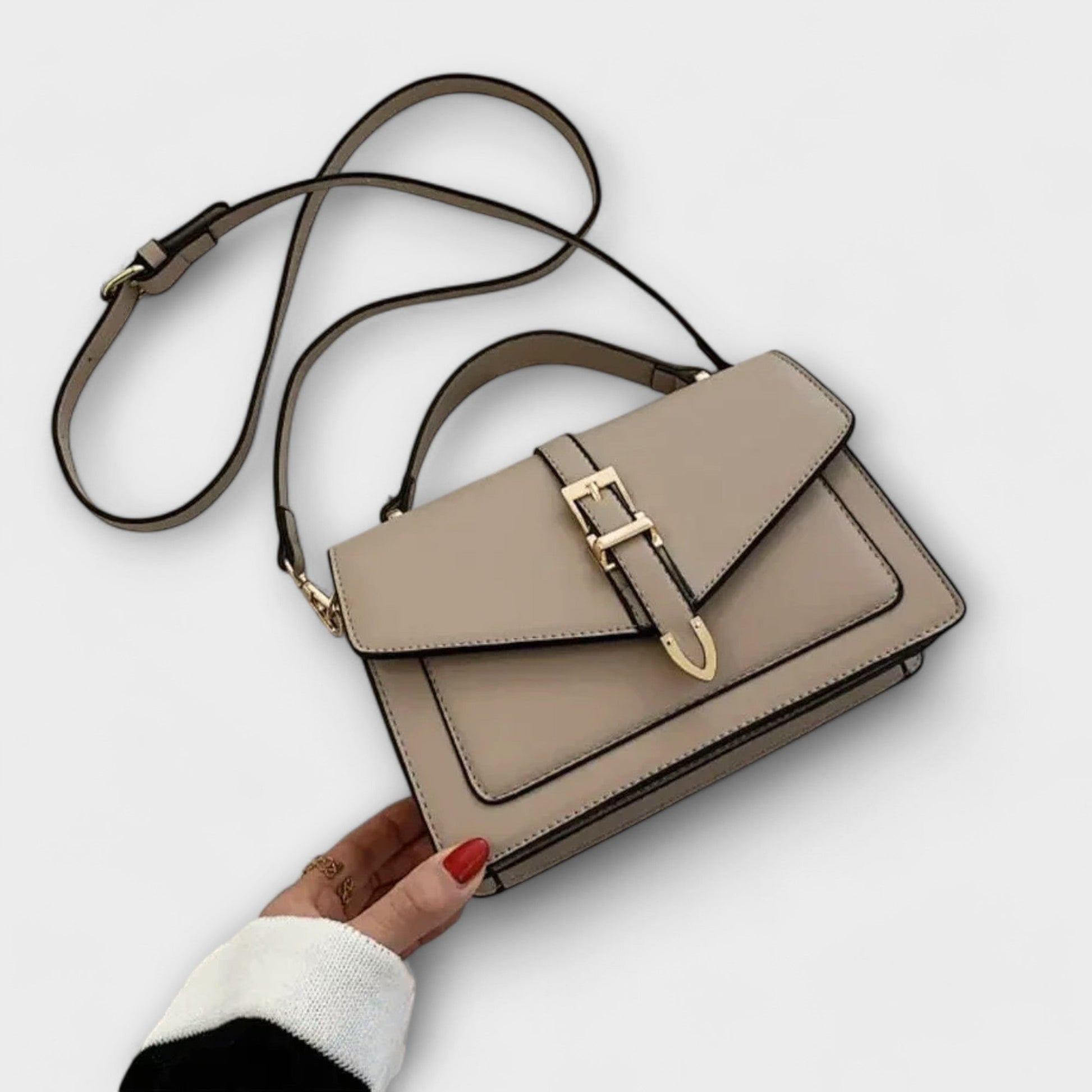 Damen Schultertasche Elegante Leder Struktur - BerlinGlamour