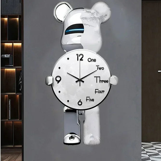 LED Wanduhr Sternenlicht Modern Leuchtend