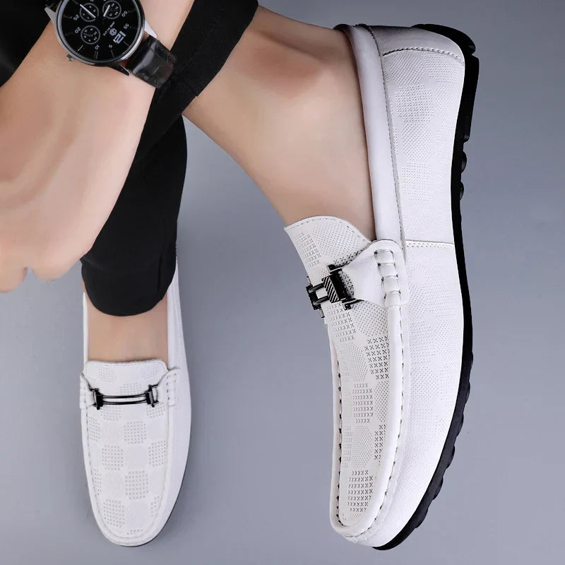 Leder Loafer Schuhe Herren Italienisch Echtleder