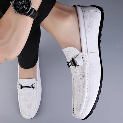 Leder Loafer Schuhe Herren Italienisch Echtleder