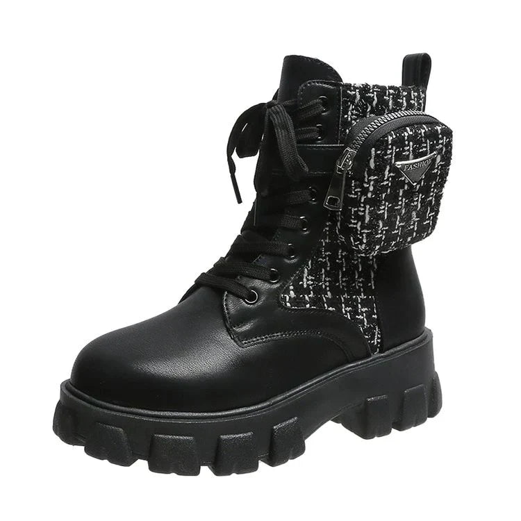 Biker Boots Robust Leder Motorradstiefel