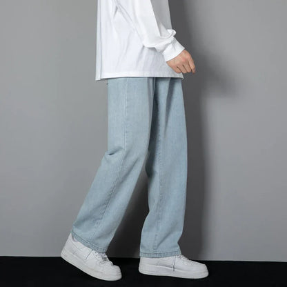Herren Jeans Weit Bein Relaxed Fit