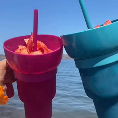 2in1 Trinkbecher Snackhalter Praktisch