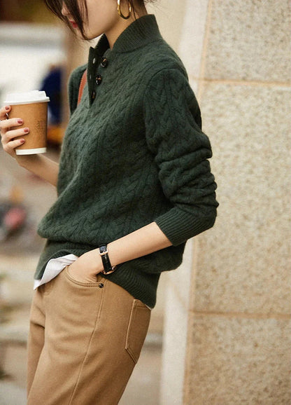 Eleganter Damen Pullover Modern Geschnürt