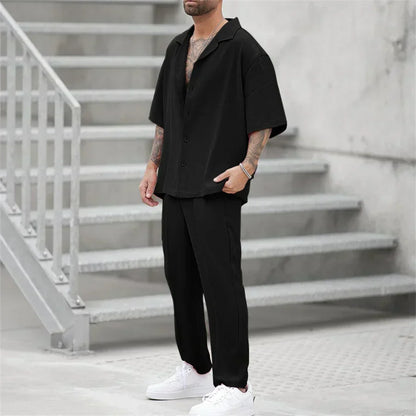 Herren Anzug Zweiteilig Slim Fit Modern