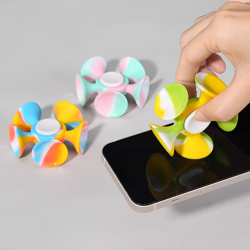 Bunter Hand Spinner Anti Stress Silikon Fidget Spinner