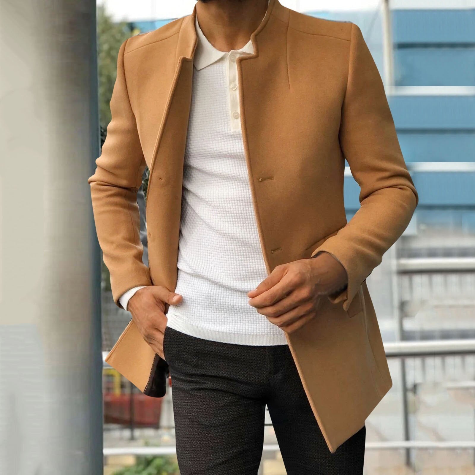 Stilvolle Damenmantel Jacke Modern Schwarz - BerlinGlamour