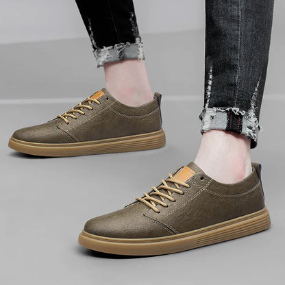 Herren Leder Sneaker Echtleder Sportschuhe