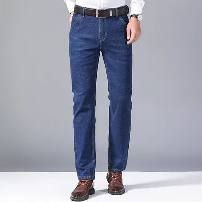 Herren Jeans Klassisch Regular Fit Bequem