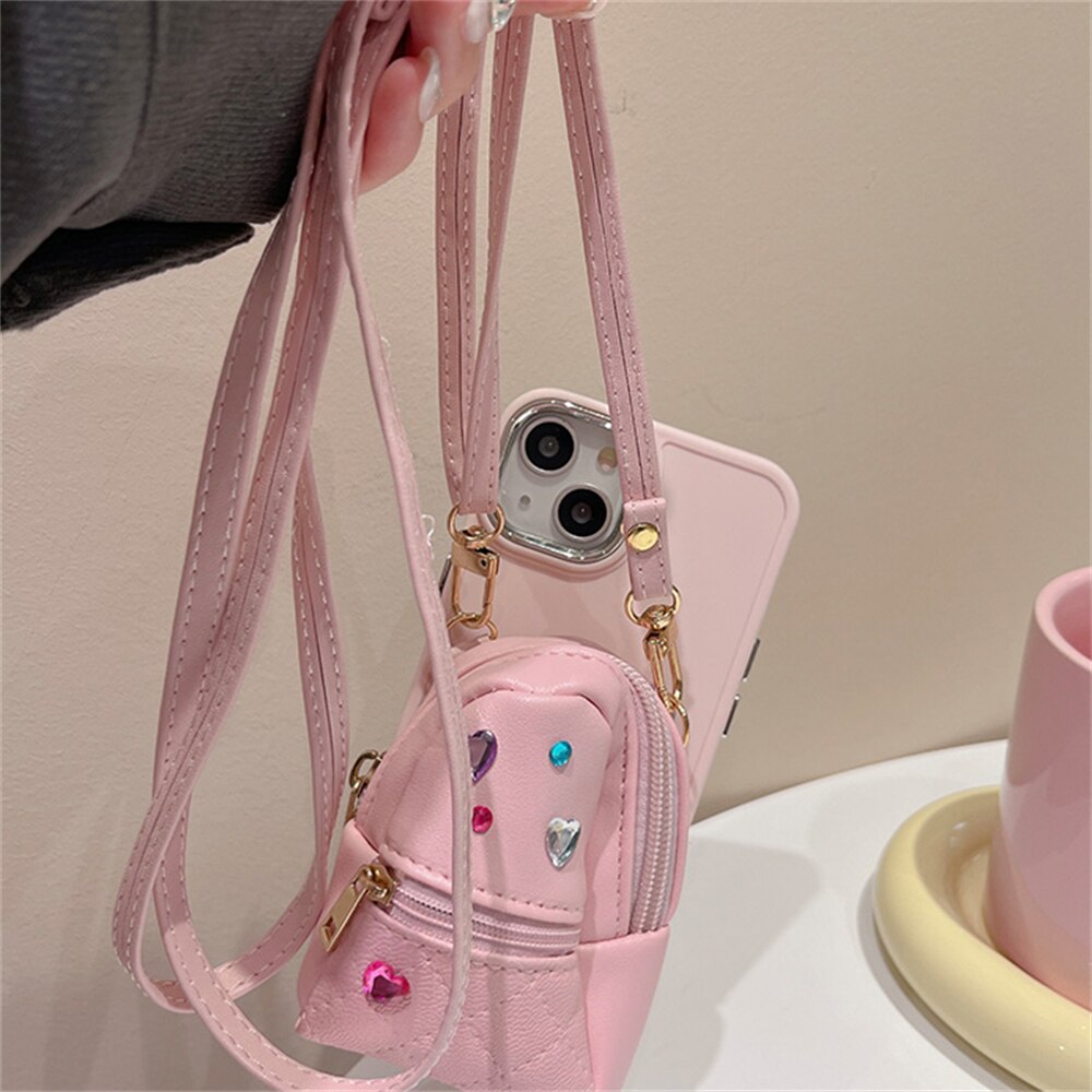 iPhone Hülle Münztasche Schutzhülle Glänzend