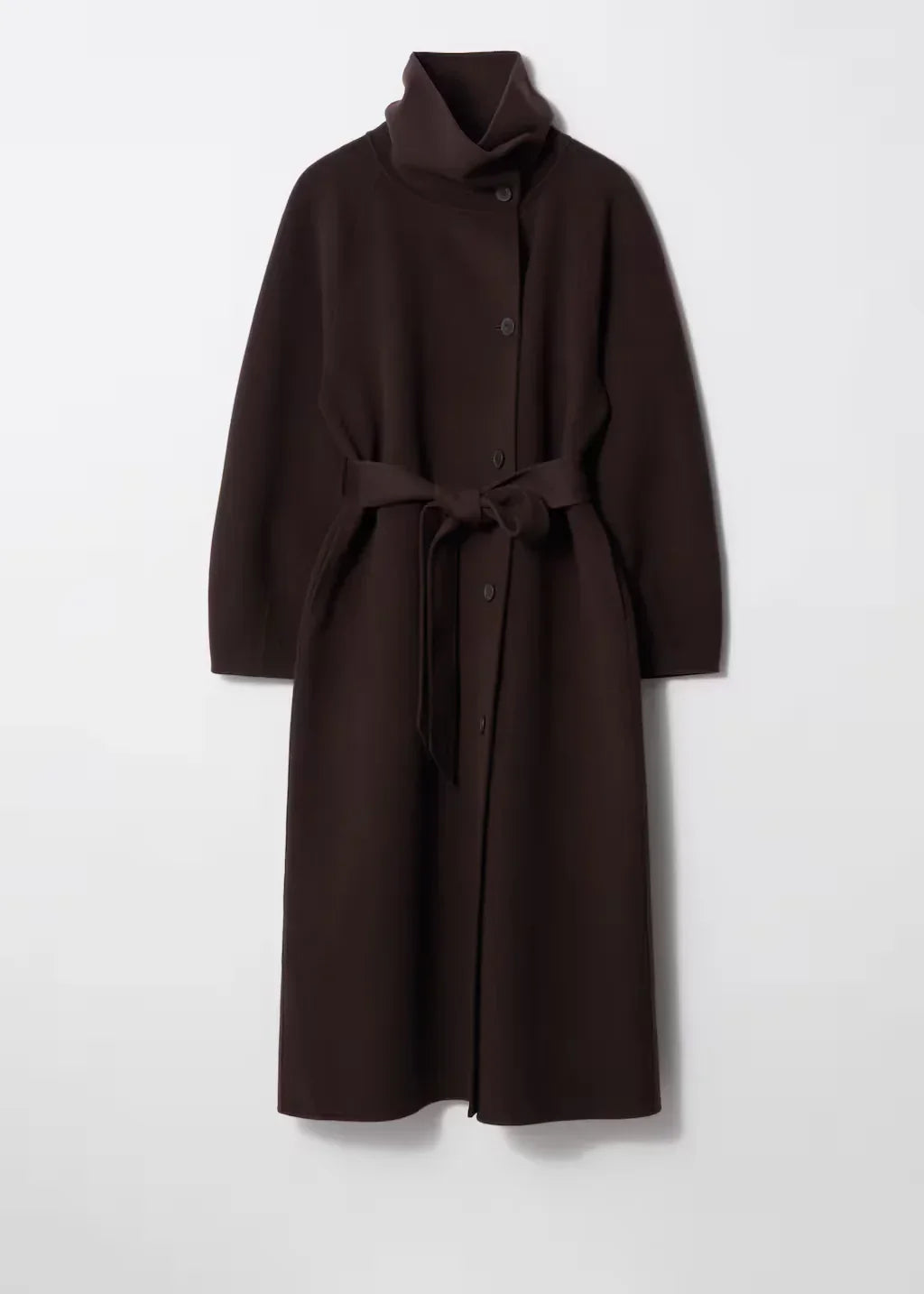 Eleganter Damenmantel Stehkragen Bindegürtel Damenparka - BerlinGlamour