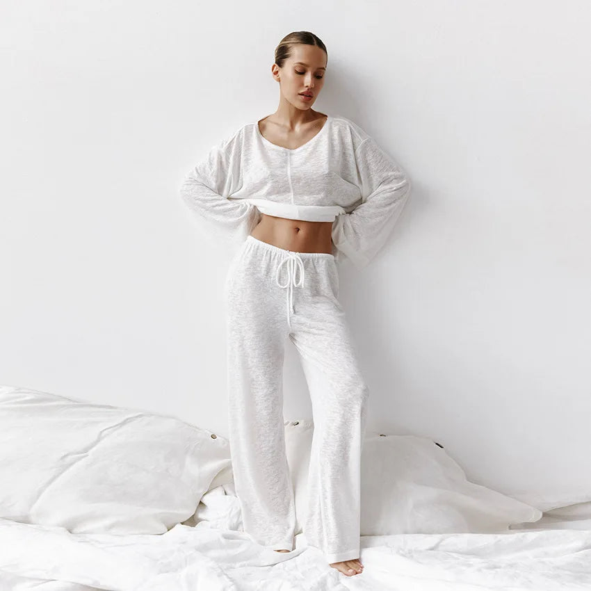 Damen Loungewear Set Bequem Modern