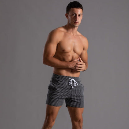 Herren Shorts Gestreift Sommer Modern