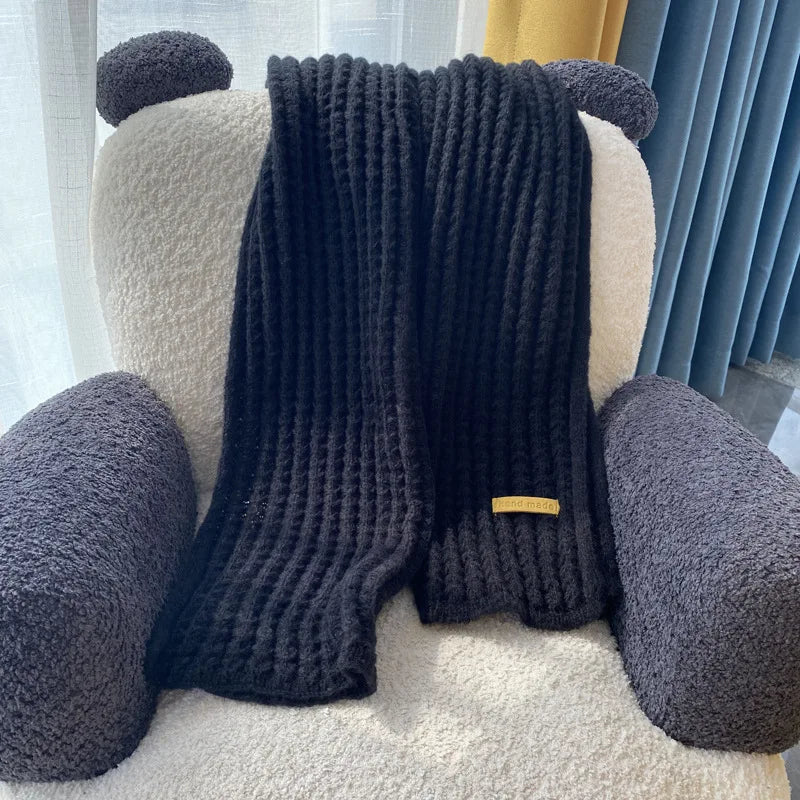 Weicher Strickwollschal Gemütlich Warm