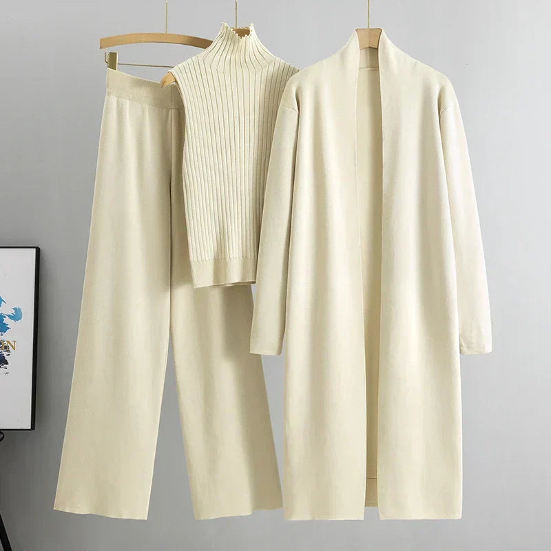 Damen Hosen-Set 3-teilig Lockere Passform