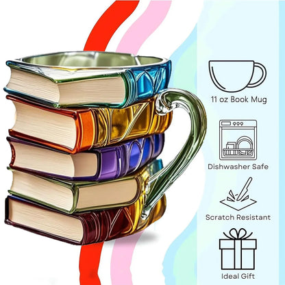 Kaffeetasse Bücher Form Dekorativ