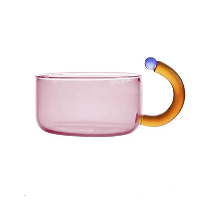 Glas Teeset Kontrast Farben Modern