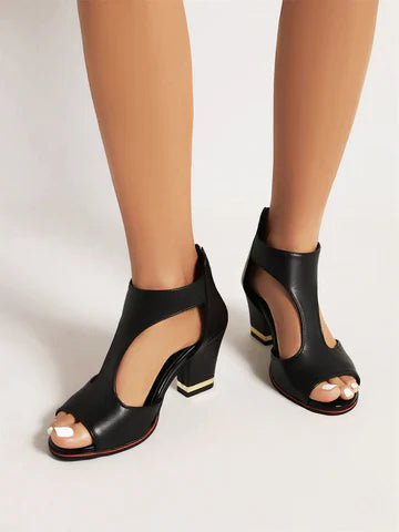 Leder Sandalen Orthopädisch Komfort Absatz - BerlinGlamour
