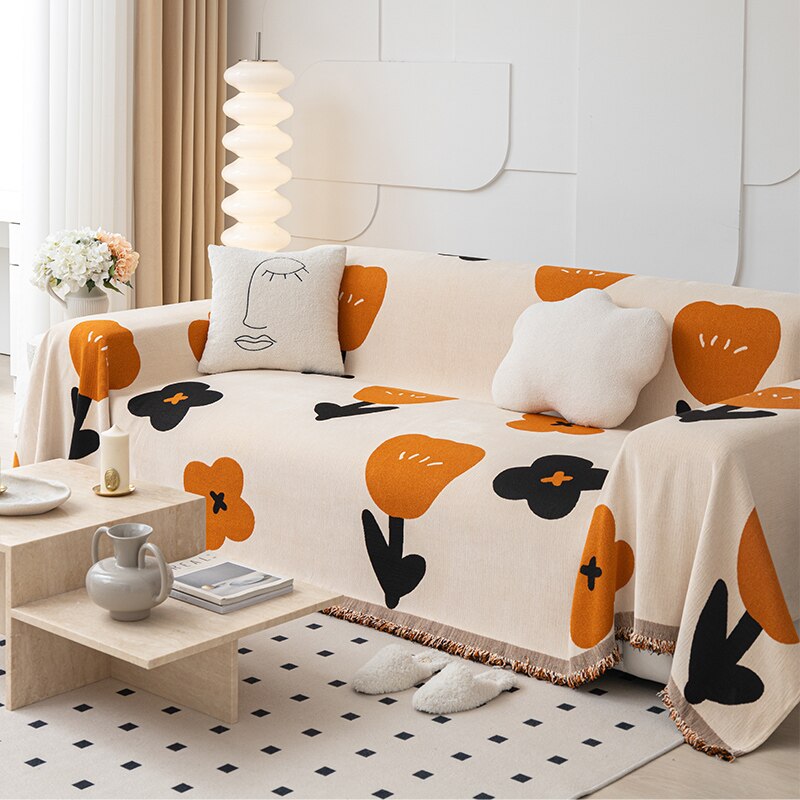 Sofabezug Modern Floral Rutschfest Elegant