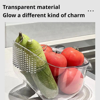 Gemüsewasch Korb Easy Clean mit Ablauf