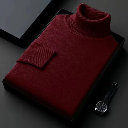 Wärmer Rollkragenpullover für Herren