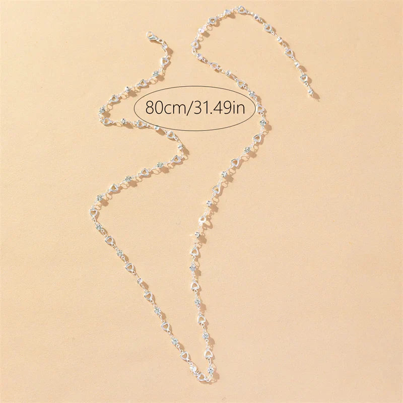 Schmuck Halskette Zirkon Kristall Damen Kette Bunt
