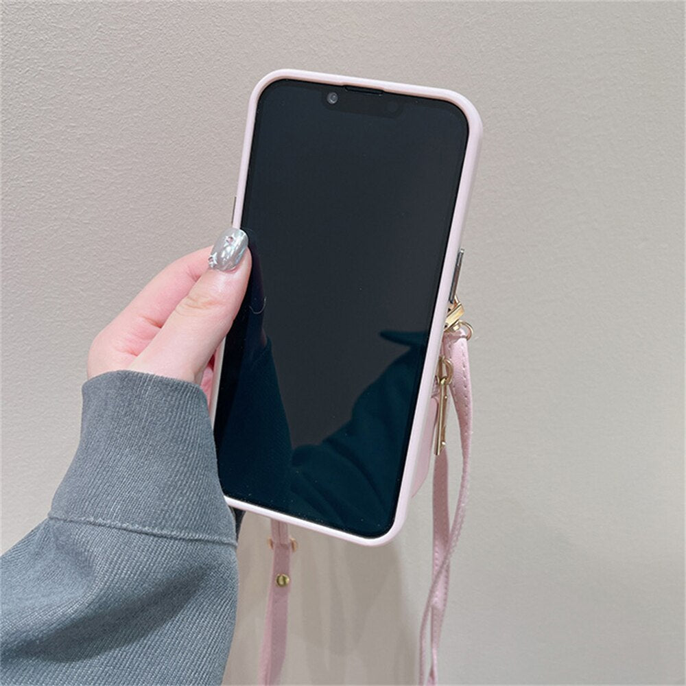 iPhone Hülle Münztasche Schutzhülle Glänzend