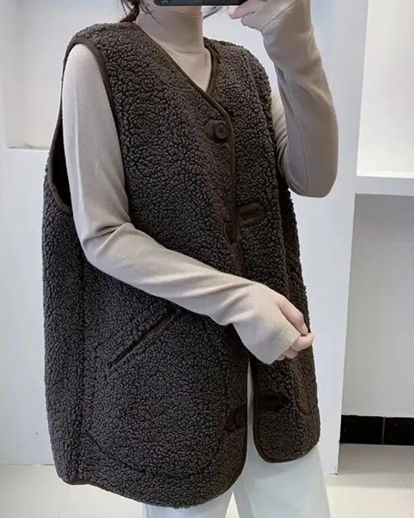 Wollweste Damen Luxus Stilvoll Elegante