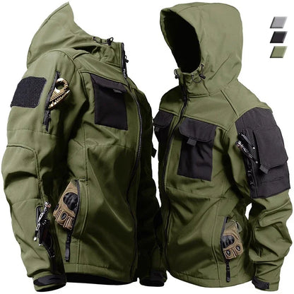 Wasserdichter Thermoanzug Herren Warm Mehrere Taschen