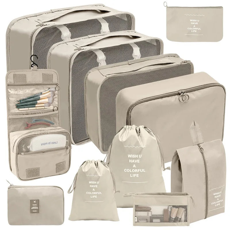 Reise-Organizer Set 7-10-teilig Faltbar Koffer-Boxen