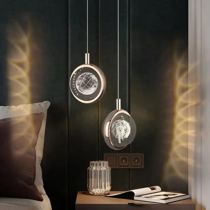 Kristall LED Lichter Drehend Romantisch Stimmungslampen
