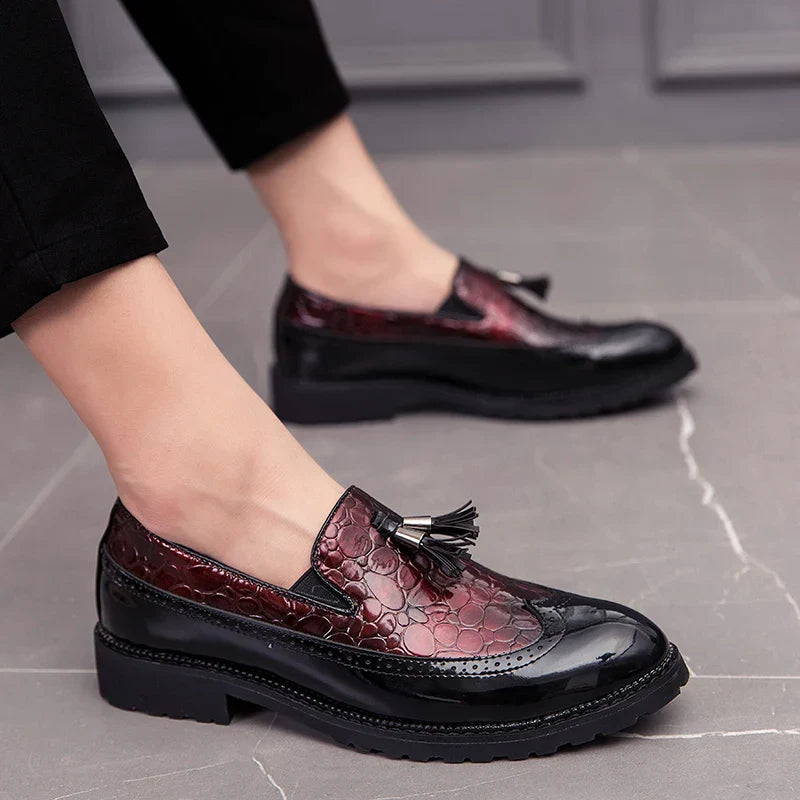 Leder Loafers Damen Schuhe Schwarz Elegannt