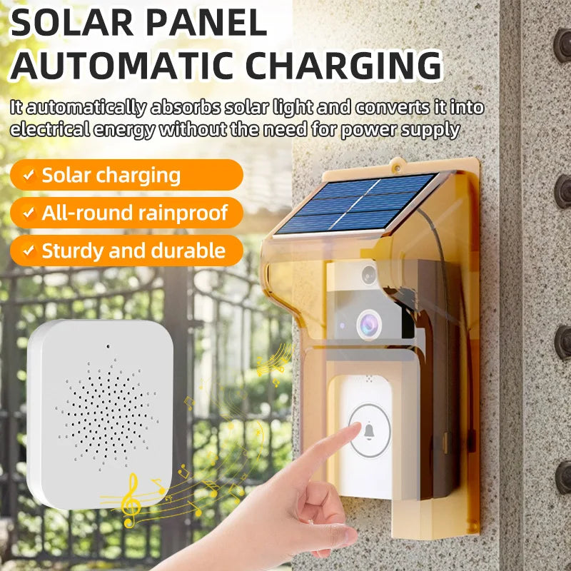 Kabellose Türklingel mit HD-Video & Solarladung WLAN
