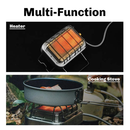 Tragbarer Gas Campingkocher Portable Grill Funktion