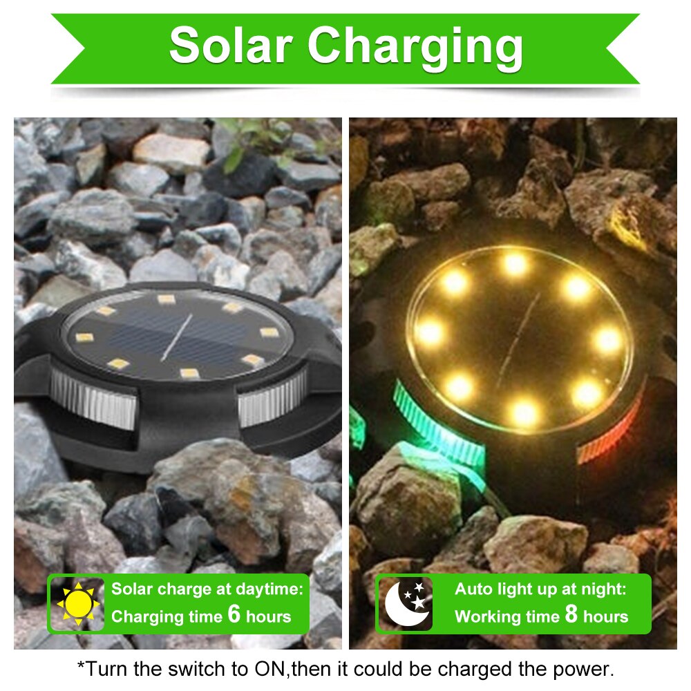 Eco Solar Gartenlicht Bunt LEDs