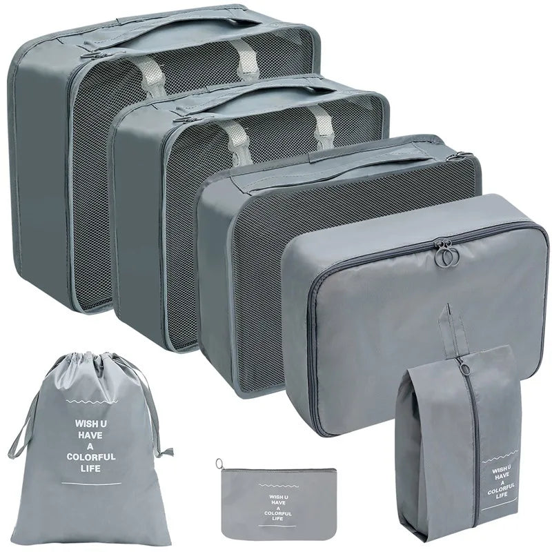 Reise-Organizer Set 7-10-teilig Faltbar Koffer-Boxen