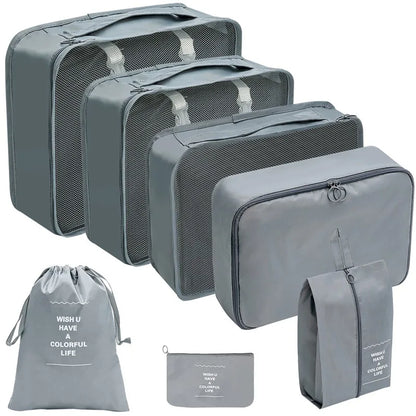 Reise-Organizer Set 7-10-teilig Faltbar Koffer-Boxen