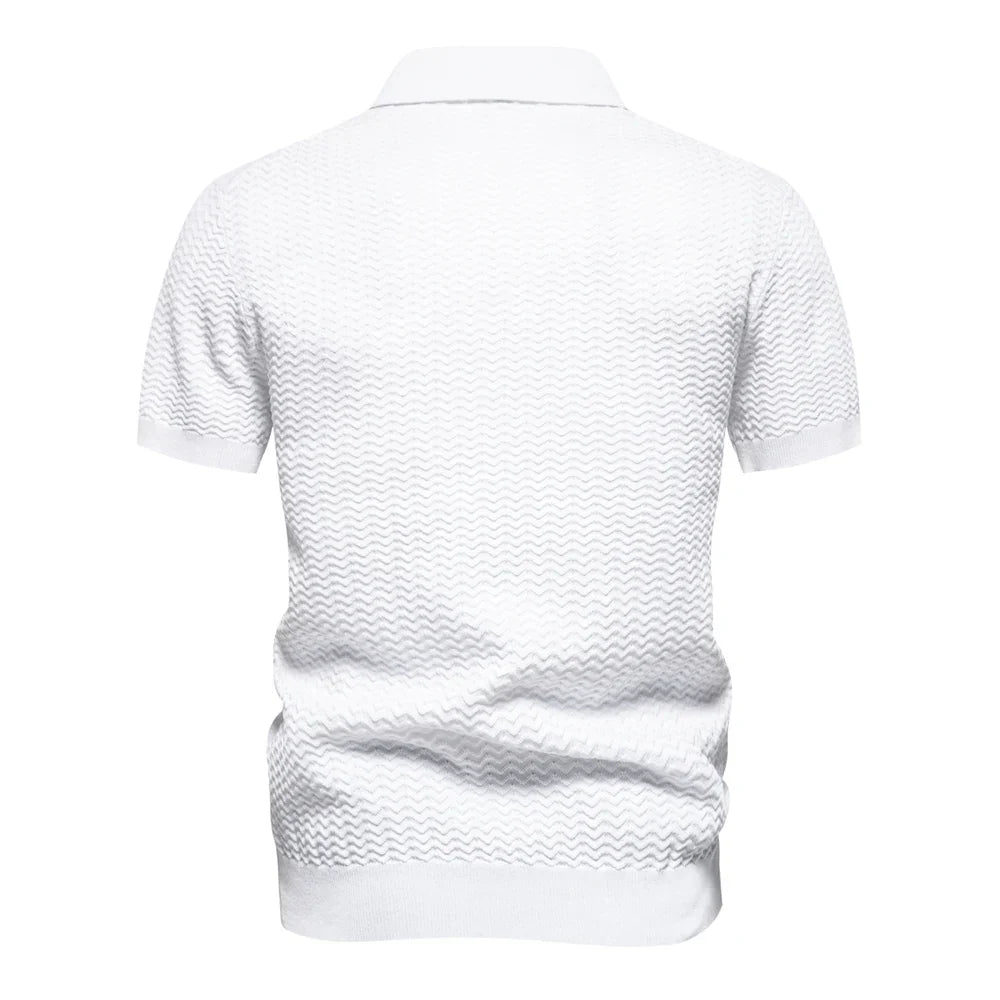 Herrenhemd Rippenmuster Modern Slim Fit