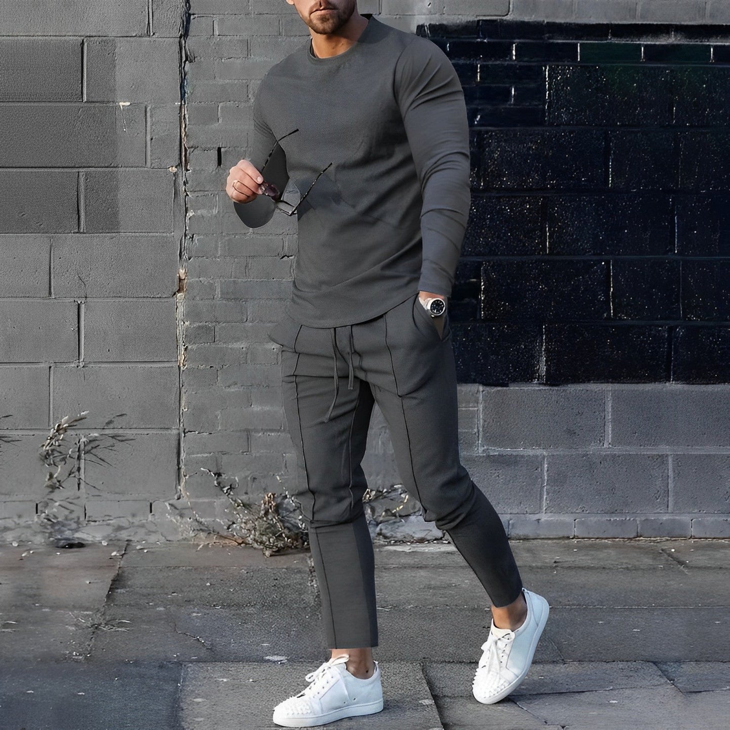 Herren Jogger Hose Sportlich Elegant Bequem