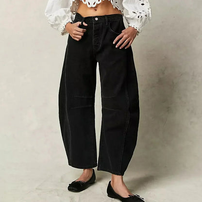 BerlinGlamour | Bequeme Damen-Jeans Weite Beinweise