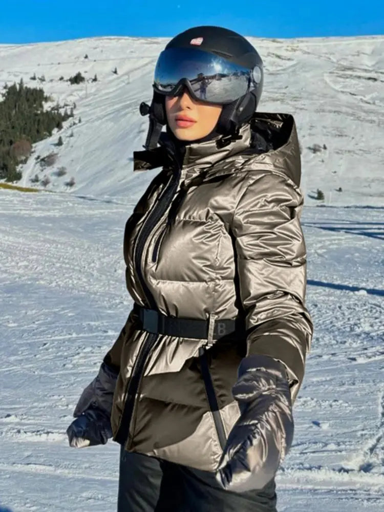 Damen Skijacke Warm Winter Wasserabweisend - BerlinGlamour