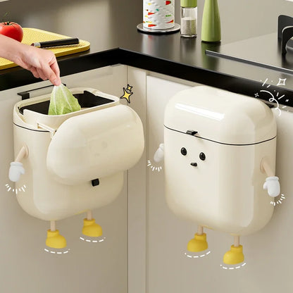Hängender Mülleimer Edelstahl Modern Glänzend