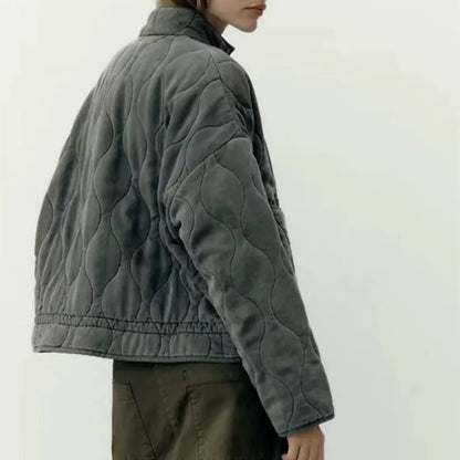 Damenjacke Gesteppt Leicht Quilted Bomberjacke