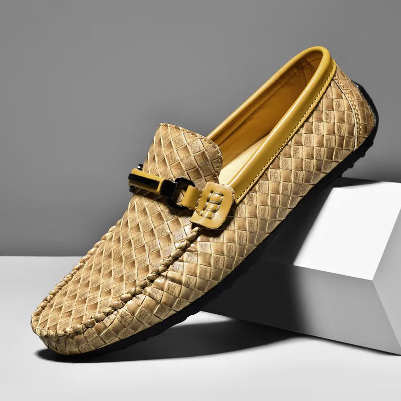 Elegante Herren Loafer aus echtem Leder Schwarz