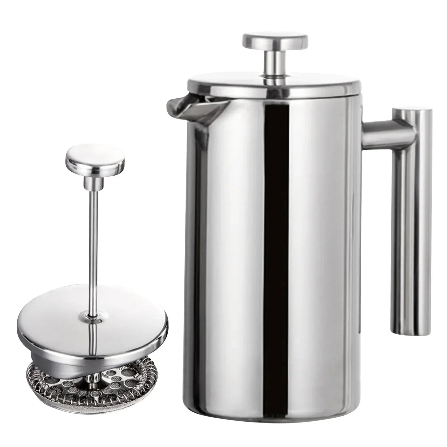 Edelstahl French Press Kaffeemaschine Modern Design