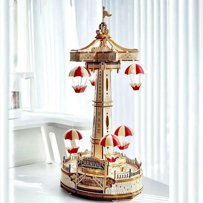 Holz 3D Puzzle DIY Turm Jahrmarkt Modell Bausatz - BerlinGlamour