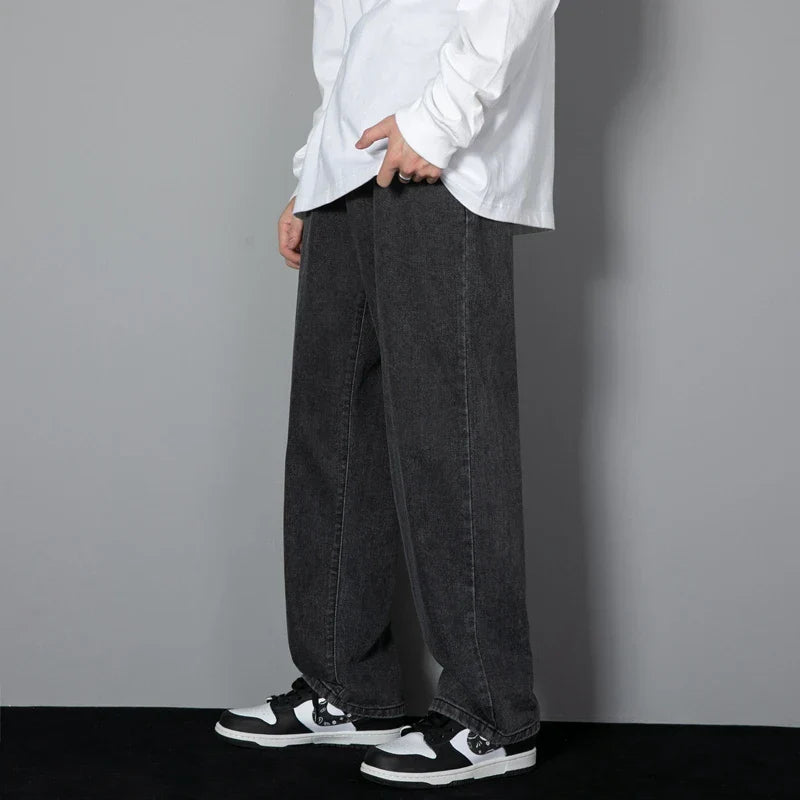 Herren Jeans Weit Bein Relaxed Fit