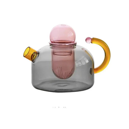 Glas Teeset Kontrast Farben Modern